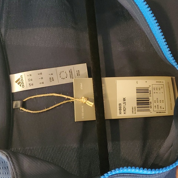 SO Online BNWT Adidas HEAT.RDY MOCK POLO SHIRT Size XS - Picture 3 of 8